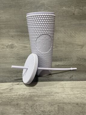 Starbucks Tumbler - Lavender Soft Studded Venti 24 oz Matte Finish